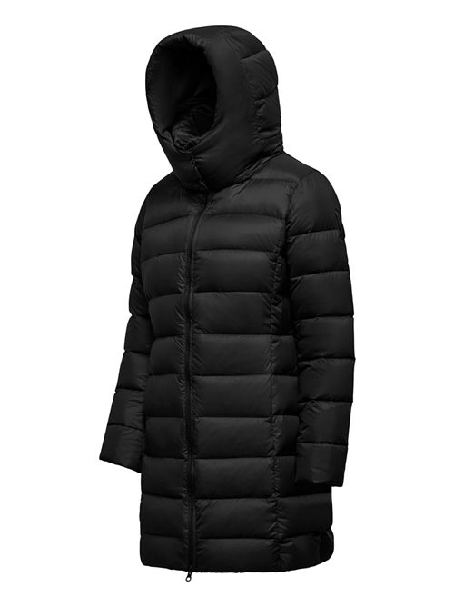 Piumino lungo in nylon stretch con cappuccio staccabile BOMBOOGIE | CW079XMNX5/90